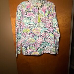 Lilly Pulitzer Pink and Blue Patterned Top
